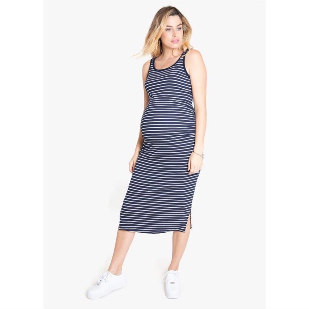EveryWear Ribbed Tank Maternity Dress